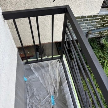手すりの塗装施工後