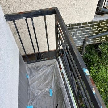 手すりの塗装施工前